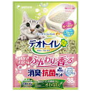 (まとめ)デオトイレ ふんわり香る消臭・抗菌 清潔 サンド ホワイトフローラルの香り 3.8L (ペット用品)【×4セット】 白 ふわりと香る、消臭・抗菌の魔法...
