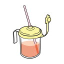(まとめ)サナダ精工 ストローコップ J-9605 1セット(5個)【×10セット】 飲みかけも安心 安全 便利なキャップ付きストローコップが10セットでお得に...
