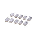 (まとめ) カテゴリー5E対応 RJ45コネクタ 単線仕様 LD-RJ45T10A 1セット(10個) 【×30セット】 高速通信を実現する最新ネットワークケー...