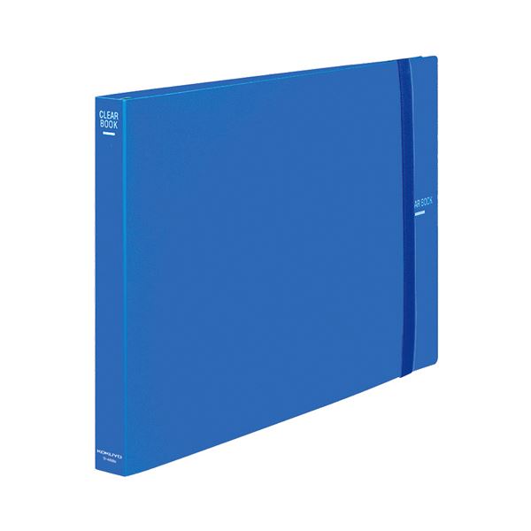 (まとめ)クリヤーブック クリアブック(替紙式) A3ヨコ 30穴 30ポケット 65枚収容 青【×3セット】 クリアビジョン 進化した整理 収納 力 A3ヨコ...