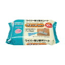 (まとめ)アズマ工業 ワイパーウェットシート 1パック(60枚:30枚×2個)【×10セット】 桃の香りでさっぱり拭き上げ フレッシュなワイパーウェットシートで...