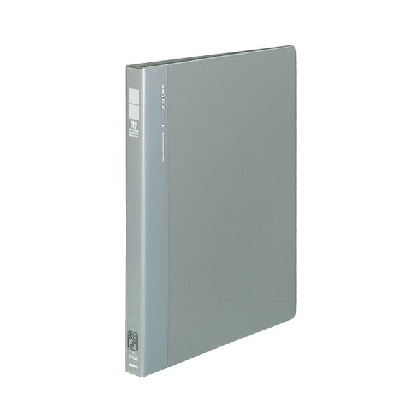 (まとめ) コクヨ リングファイル 発泡再生PP表紙A4タテ 30穴 120枚収容 背幅27mm グレー フ-F460M 1冊 【×10セット】 頑丈な再生ポリ...