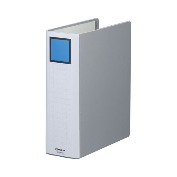 (まとめ) キングファイル スーパードッチ(脱・着)イージー A4タテ 800枚収容 背幅96mm グレー 2478A 1冊 【×30セット】 収納力800枚 ...