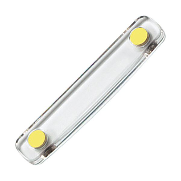 コクヨ 強力マグネットバー クリヤー100mm 黄 マク-T200NY 1セット(10本) 見逃さない 透明バーで押さえた部分も一目瞭然 驚異の強力マグネットバ...