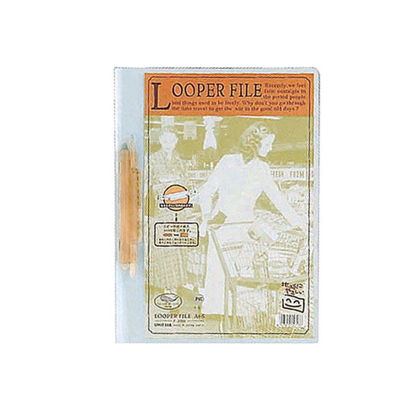 (まとめ) リヒトラブ ルーパーファイル A4タテ 2穴 100枚収容 赤 F-3006 1冊 【×100セット】 プレゼンテーションに最適 整理 収納 力満点...