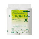 (まとめ) 太洋紙業 ESトイレットロール90m巻 8ロール【×10セット】 超ロングサイズ 贅沢な使い心地 極上のトイレットロール 90m巻 8ロール【×10...