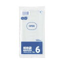 (まとめ)TANOSEE 規格袋 6号0.03×100×210mm 1パック(100枚)【×100セット】 驚異の0.03mm超薄透明袋 一瞬で魅せる透明感 T...