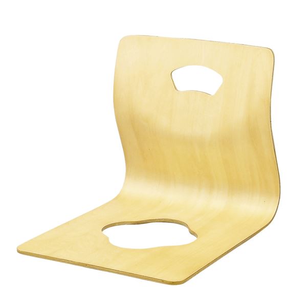 モダン 座椅子 (イス チェア) /パーソナルチェア (イス 椅子) 【ナチュラル】 幅400×奥行505×高さ395mm 優れた耐久性 耐荷重 80kg 成型合板塗装 〔リビング ダイニング〕 和室や居間で快適にくつろげる、モダンなフロアチェア 座椅子/パーソナルチェアとしても最適 ナチ