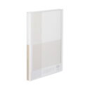 (まとめ)コクヨ クリヤーブック(Glassele) 固定式 A4タテ 40ポケット オフホワイト ラ-GL40W 1冊 【×10セット】 白 目立たない傷を隠...