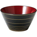 クイーン鉢/和食器 【黒金ライン 内朱 A】 直径150mm×高さ81mm 750cc 日本製 国産 〔和食 レストラン 店舗 お店〕 愛される和食器 直径15...