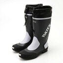 長靴 雨具 3L グレー×ライトグレー 雨対策 吸汗速乾 ドライ裏地使用 フード付き レインウェア レインブーツ ロングブーツ 雨にも負けない 汗もサッと乾く ...