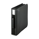(まとめ) Blu-ray/DVD/CD対応 ファスナーケース 160枚整理 収納 ブラック CCD-SSB160BK 1個 【×3セット】 黒 収納力満点 多...