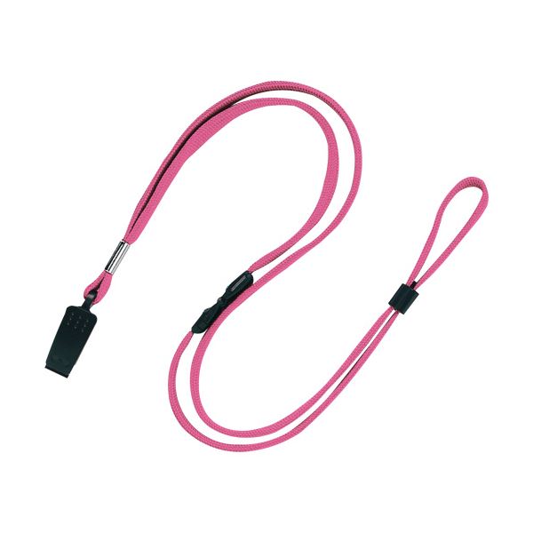 (まとめ) オープン工業 ループクリップ クリップ式桃 NB-29-PK 1パック(10本) 【×10セット】 しっかりと名札を保持する、便利なクリップ式ループ...