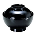 4.5寸 乱引雑煮椀/お椀 【黒 TA】 直径138×高さ109(74)mm 日本製 国産 食洗機対応 〔和食 レストラン 店舗 お店〕 飲食店で使える 食器洗...