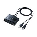(まとめ)キーボード・マウス用パソコン PC 切替器 (2:1) SW-KM2UU 1個【×3セット】 パソコン 操作を簡単切替 1セットのUSBキーボード・マ...