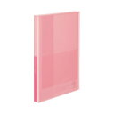 (まとめ)コクヨ クリヤーブック(Glassele) 固定式 A4タテ 40ポケット ライトピンク ラ-GL40LP 1冊 【×10セット】 目立たない傷を隠す...