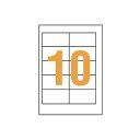 ライオン事務器 LPタックラベル A4判47×90mm(10片入)LP-210W4 1箱(100シート) 便利なA4サイズのLPタックラベル、使いやすい47×9...