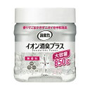 (まとめ)エステー 消臭力 クリアビーズイオン消臭プラス 無香料 大容量 大型 本体 850g 1個【×10セット】 化学反応で消臭パワーアップ トリプルイオン...