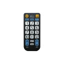 (まとめ) MCO TV用簡単リモコン シンプルタイプ 23社対応 MRC-01/BK 【×3セット】 見やすさと操作のしやすさを追求した、23社対応の簡単リモ...