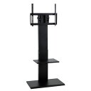 壁掛け風アングルテレビ台 ハイタイプ 高い ブラック 【お客様組立品】 黒 壁に映えるスタイリッシュなテレビ台 ハイタイプ 高い ブラック【お客様組立】 黒