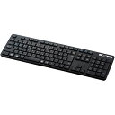 Bluetoothフルキーボード/薄型/メンブレン式/抗菌 清潔 /マルチペアリング対応/ブラック TK-FBM120KBK 黒 使いやすく、清潔でスタイリッシ...