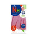 (まとめ)ショーワグローブ ナイスハンドミュー薄手 S ピンク NHMU-SP 1双【×100セット】 指先を感じる薄手の手袋 指先をダブルコートで守り、ピンク...