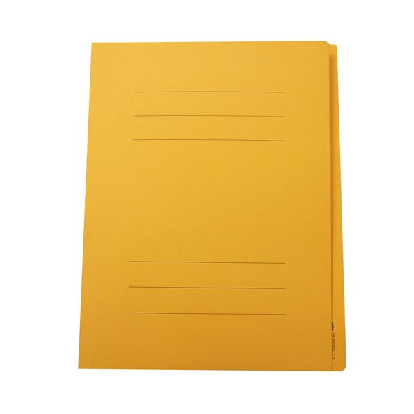 (まとめ) フラットファイルJ A4タテ150枚収容 背幅18mm イエロー フF-J80Y 1セット(100冊)【×3セット】 黄 収納力150枚 イエローの...