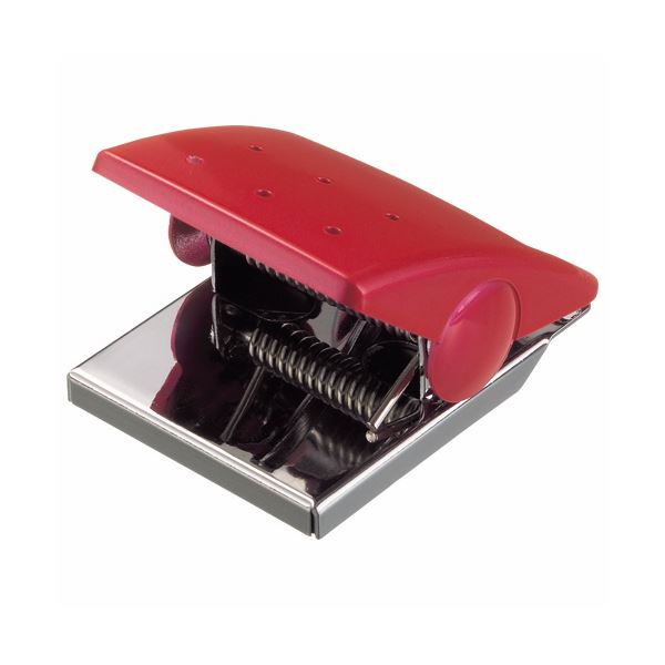 (まとめ) ライオン事務器 マグネットクリップW43×D53×H33mm レッド MC-1R 1個 【×10セット】 赤 スタイリッシュなデザインが光る、マグネ...