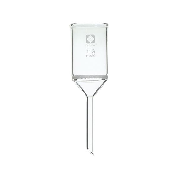 ガラスろ過器 11G 円筒ロート形 11GP250 【013110-11250A】 進化したろ過の極み パワフルなガラスろ過器、円筒ロート形で11Gの驚異的なろ過力 プロ仕様の11GP250、あなたの実験をサポート 【013110-11250A】