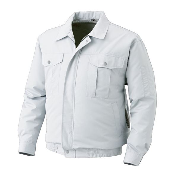 KU90720 空調服 R ポリエステル製遮熱長袖ブルゾン 服のみ シルバー L パワフルな消臭力で長時間・高出力に対応 室外でも快適な作業服 熱を遮る長袖ブル...