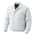 KU90720 空調服 R ポリエステル製遮熱長袖ブルゾン 服のみ シルバー 4L 極限のパフォーマンスを引き出す、屋外でも長時間快適な消臭作業服 高耐久ポリエ...