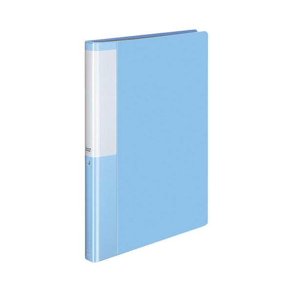 (まとめ) コクヨ クリヤーブック(クリアブック)(POSITY) 固定式 A4タテ 40ポケット 背幅25mm ライトブルー P3ラ-L40NLB 1冊 【×...
