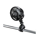 小型クランプ扇風機(充電式) VEH-FAN1 クランプで固定可能なコンパクト扇風機 台車や車両の支柱にも取り付け可能 快適な風をお届けするの充電式小型クランプ...