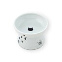 (まとめ)猫壱ハッピーダイニング 脚付フードボウル 猫柄 シリコン付き(ペット用品)【×40セット】 快適な食事タイムを叶える 姿勢楽々、高さ調節可能な猫壱ハッ...