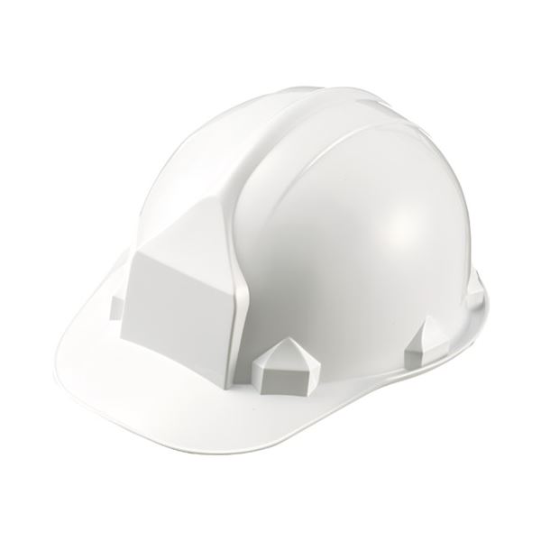 (まとめ）加賀産業 ヘルメット つば付 アメリカン型 白【×2セット】 白いアメリカン型ヘルメットにつば..