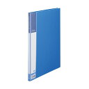 TANOSEE 書類が入れやすいクリヤーファイル「ヨコカラ」 A4タテ 40ポケット 背幅11mm ブルー 1セット(10冊) 青 スムーズに書類を収納できる、...