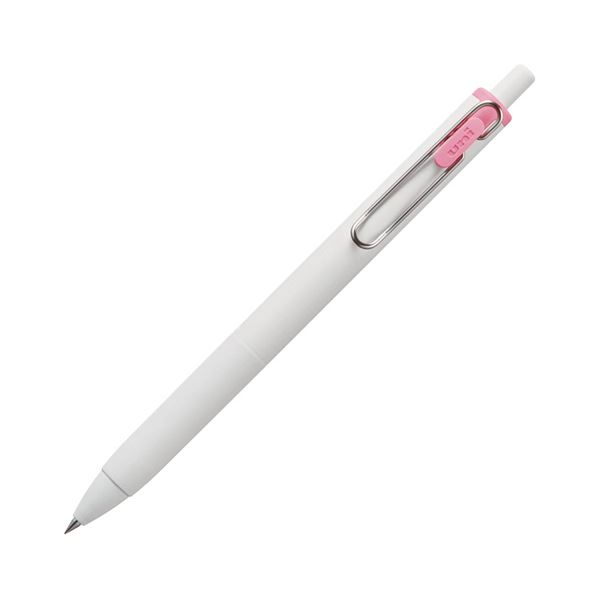 （まとめ）三菱鉛筆 ゲルインクボールペン ユニボール ワン 0.38mm ライトピンク （軸色：オフ