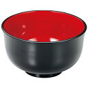 6.3寸 福禄鉢/和食器 【黒内朱 A】 直径190mm×105mm 日本製 国産 〔和食 レストラン 店舗 お店〕 和の風情を楽しむ至福の器 飲食店にふさわし...