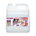 (まとめ) ライオン トップ クリアリキッド抗菌 清潔 業務用 4kg 1本 【×5セット】 ニオイの悩みを一掃 驚異の抗菌 清潔 力で部屋干し・干し忘れ・戻り...