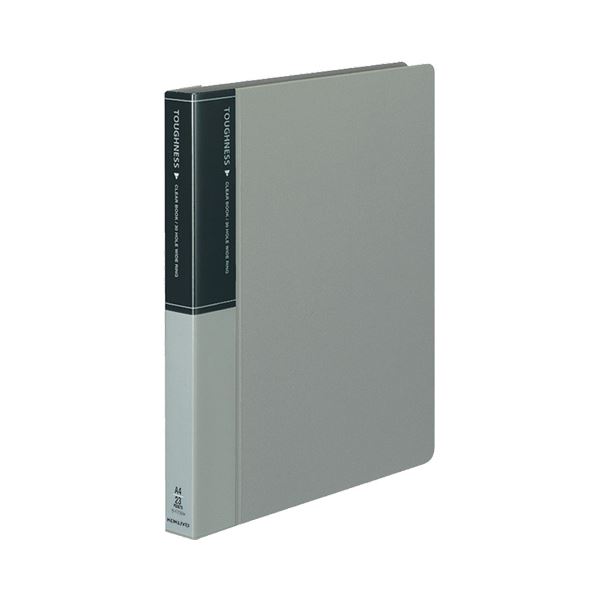 コクヨ クリヤーブック(タフネス)替紙式 A4タテ 30穴 23ポケット付属 背幅33mm グレー ラ-F730M 1セット(10冊) 頑丈な発泡ポリプロピレン...