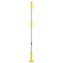 〔まとめ〕 ハンドルのみ FXハンドル モップ用 アルミ柄S 全長約138cm×3セット イエロー 掃除用品 清掃用品 生活雑貨 黄 疲れ知らずの軽さで使い勝手...