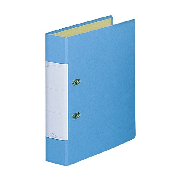 (まとめ)リヒトラブ リクエストD型リングファイル A4タテ 2穴 500枚収容 50mmとじ 背幅69mm 水 G2250-141セット(10冊)【×3セット...