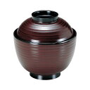 3.5寸 乱引小吸椀/お椀 【溜ツバ黒 TA】 直径101×高さ103(73)mm 日本製 国産 食洗機対応 〔和食 レストラン 店舗 お店〕 飲食店で使える ...