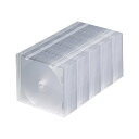 Blu-ray・DVD・CDケース(スリムタイプ・50枚セット・クリア) FCD-PU50CLN2 省スペースでメディアを整理 収納 5mmの薄さでスリムなBl...