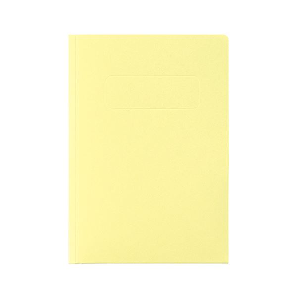 (まとめ) ライオン事務器カラーポケットホルダー(紙製) 2つ折りタイプA5(見開きA4判) ライトイエロー P..