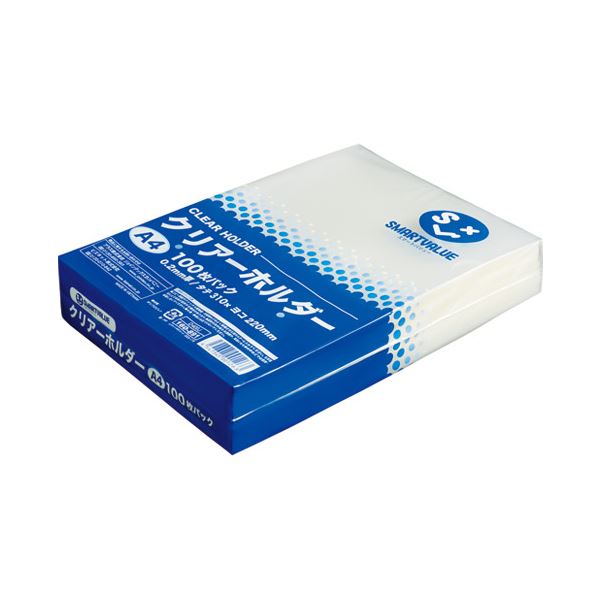 スマートバリュー クリアーホルダーA4乳白3000枚 D400J-30 透明なA4サイズのホルダー、3000枚入り 乳白色でスマートな収納を実現 書類整理や保管...