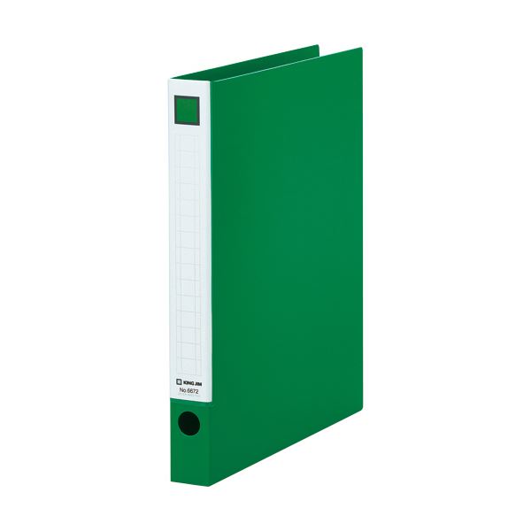 (まとめ) キングジム レバーリングファイルA4タテ 2穴 250枚収容 背幅33mm 緑 6672ミト 1冊 【×30セット】 明るいオフィス 事務用 を演出...