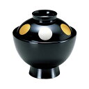 3.5寸 雅小吸椀/お椀 【黒日月 TA】 直径104×高さ106(75)mm 日本製 国産 食洗機対応 〔和食 レストラン 店舗 お店〕 飲食店で使える食器洗...
