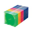 Blu-ray・DVD・CDケース(スリムタイプ・50枚セット・5色ミックス) FCD-PU50MXN2 省スペースでメディアを収納 5mmの薄さで驚きのコンパ...