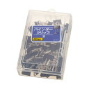 (まとめ) ライオン事務器 バインダークリップ 豆口幅13mm CS-M17 1ケース(48個) 【×30セット】 持ち運びに最適 便利なプラケース入り ライオ...